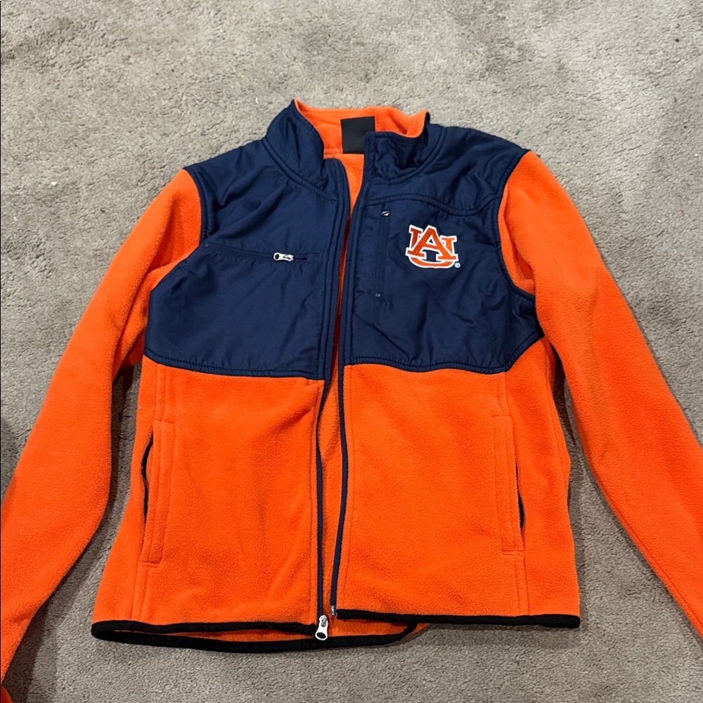 Genuine Merchandise Orange and Navy Varsity Jacket
